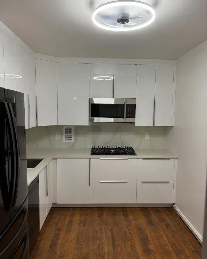 Renovated kitchen with quartz countertops in College